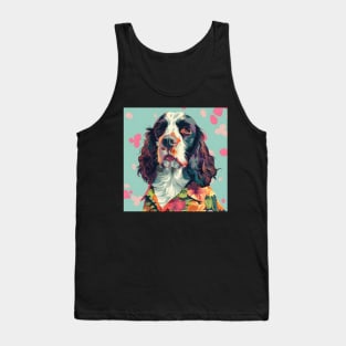 English Setter in 70's Tank Top